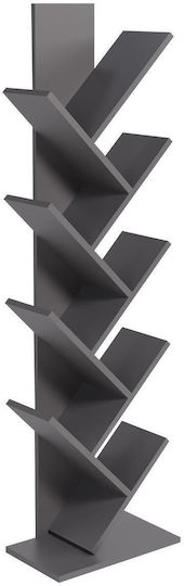 Bookcase Azizi Grey 35x19.5x130cm Bookcase Azizi Grey 35x19.5x130cm