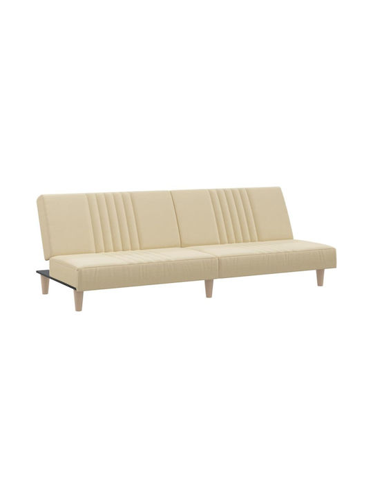 Dreisitzer Sofa Bett Crem 200x89x33cm