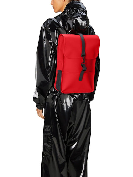 Rains Mini W3 Αδιάβροχη Τσάντα Πλάτης για Laptop 13" σε Κόκκινο χρώμα