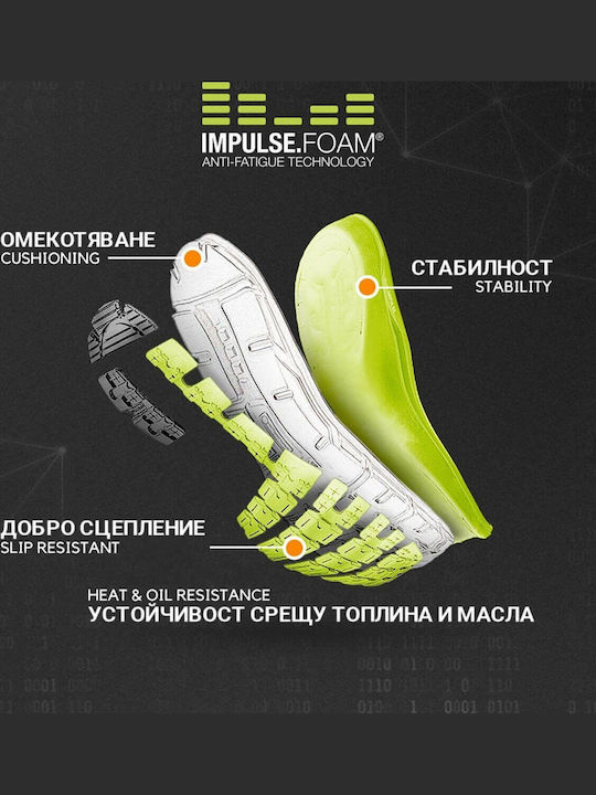 PUMA Charge Low Safety Green S1P with Certification (C), P, ESD , HRO,SRC