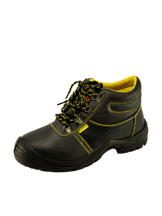 Ft-Safety Step Boots Safety Black S1 with Certification SRC