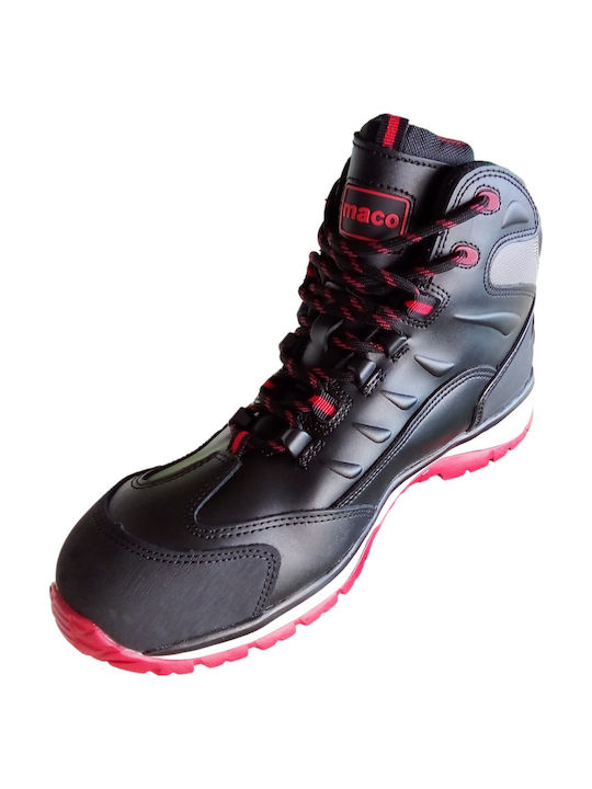 Maco Aspen Stiefel Sicherheit Schwarz S3 mit Zertifizierung SRC