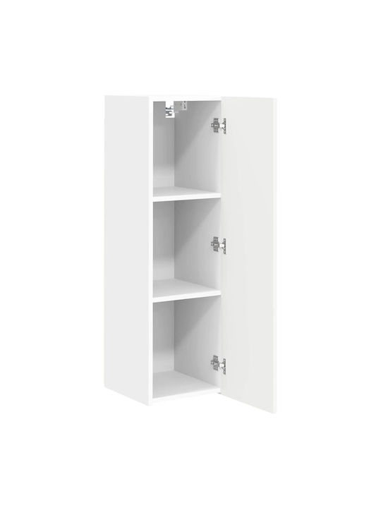 Wall Living Room Cabinet made of Particle Board White 30x31x100cm