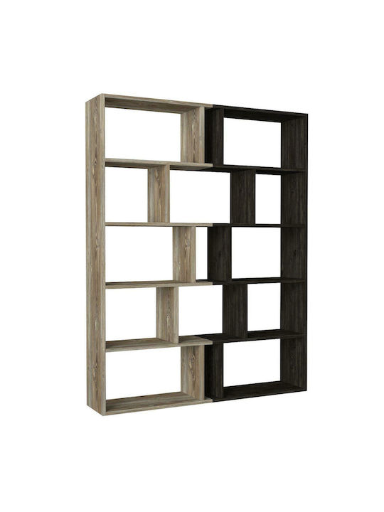 Bookcase Idra Brown 134x26x159cm