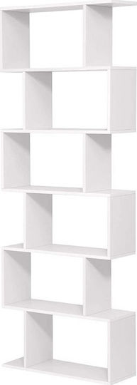 Bibliotecă Leobert Alb 70x24x190,5 cm