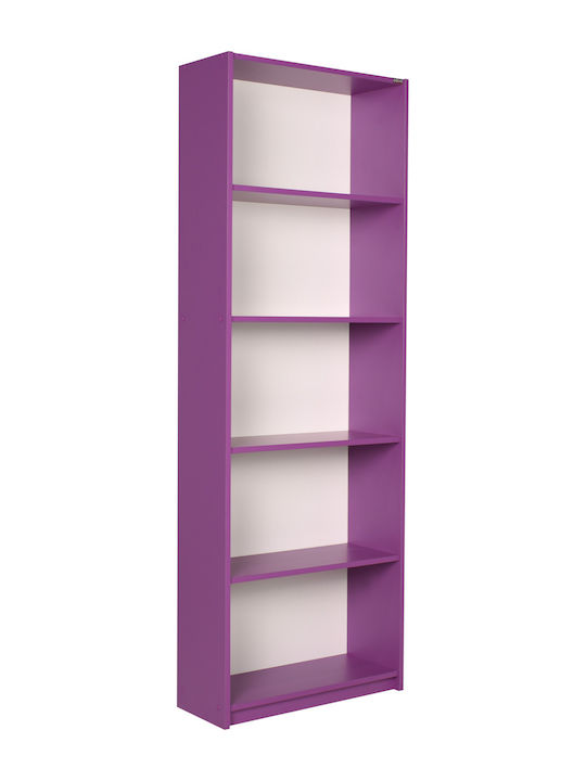 Βιβλιοθήκη Μωβ 58x23x170εκ.
