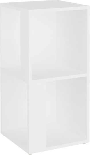 Corner White Bookcase 33x33x67cm 809017 Corner White Bookcase 33x33x67cm 809017