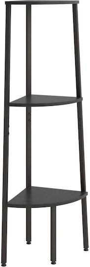 Corner Bookcase Black 45.5x31.5x120cm Corner Bookcase Black 45.5x31.5x120cm