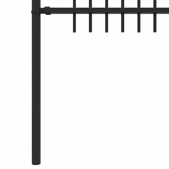 vidaXL Material pentru Împrejmuire Grădină din Oțel 200x150x150buc 1buc Black