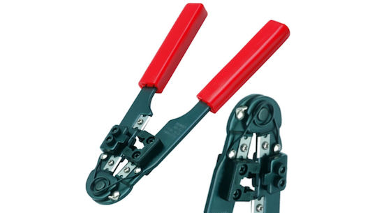 Cimco Presszange für Kabelschuhe Netzwerksteckerpresse , R, J, 4, 5,