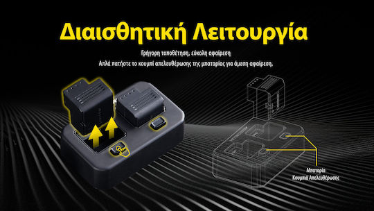 Charger 2 Batteries Nitecore Plb500 9060110880