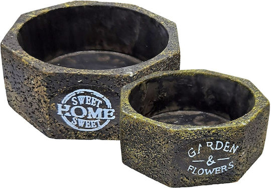HOMie Ceramic Multicolour Plant Pots Set of 6