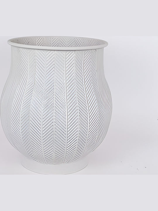 Planter Metal Gray 40x43x40cm.