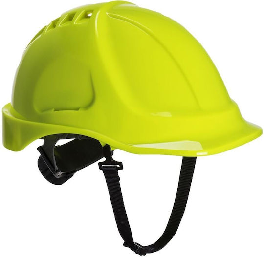 Portwest PS55YER Κράνος Εργοταξίου με Ωτοασπίδες Κίτρινο