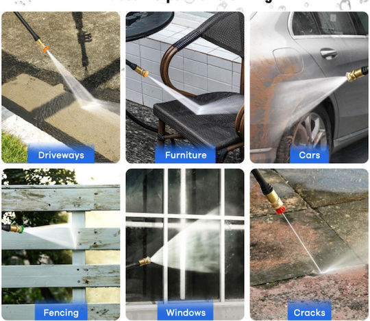Pistol de spălare cu presiune Mini Water Zoom pentru furtunuri de grădină obișnuite