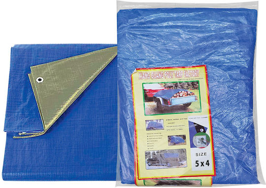 HOMie Tarpaulin 200gr/m² 4.4x3.6m. Heavy Duty Blue