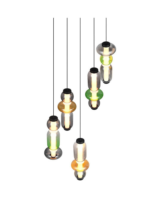 Trio Lighting Κρεμαστό Φωτιστικό Πολύχρωμο 42x200εκ.