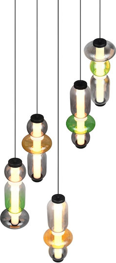Trio Lighting Lustră Multicolor 42x200cm.