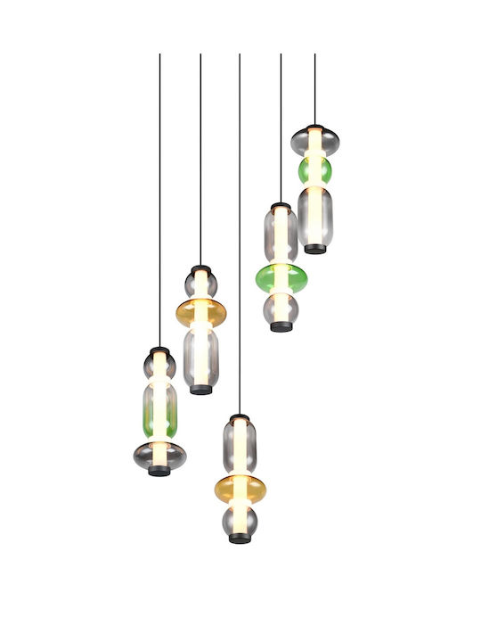 Trio Lighting Κρεμαστό Φωτιστικό Πολύχρωμο 42x200εκ.