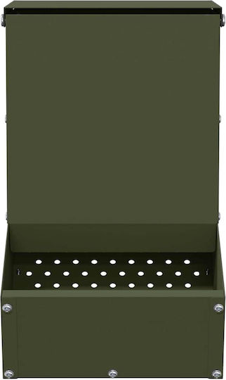 vidaXL Hamster olive Feeder with Capacity 1.5kg 17.5x26x28.5cm.