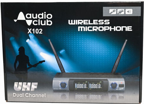 Audio Club X102L Комплект Безжичен Журналистически Микрофон За Глава