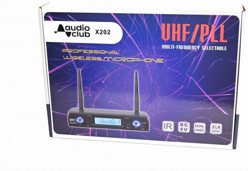 Audio Club X202 Wireless Handheld Microphone Set for Vocals