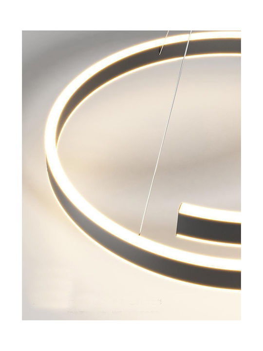 ArkoLight Κρεμαστό Φωτιστικό Μαύρο LED με Ρυθμιζόμενο Λευκό Φως