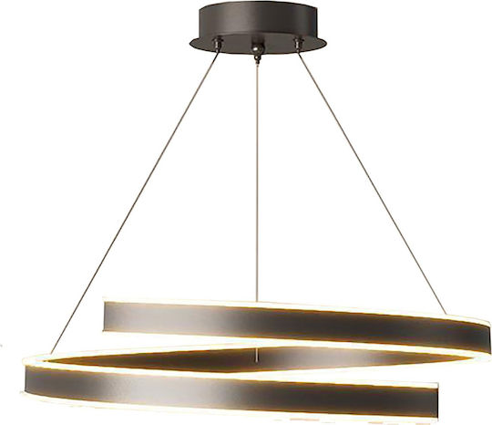 ArkoLight Κρεμαστό Φωτιστικό Μαύρο LED με Ρυθμιζόμενο Λευκό Φως