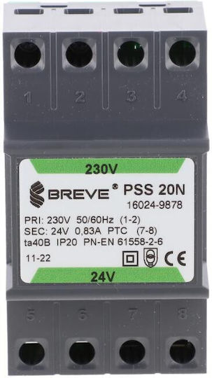 Breve Μετασχηματιστής Ράγας 24V