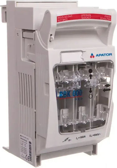 Apator Изолационен Прекъсвач Rbk 000 Pro-sd-m M8 Винтови Клеми 70мм2 63-823234-041