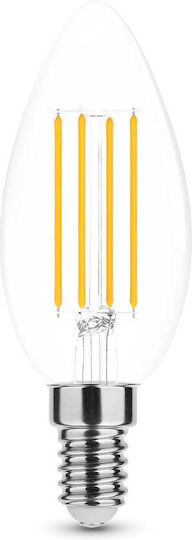 Modee Lighting Λάμπα LED 7W για Ντουί E14 και Σχήμα C35 Φυσικό Λευκό