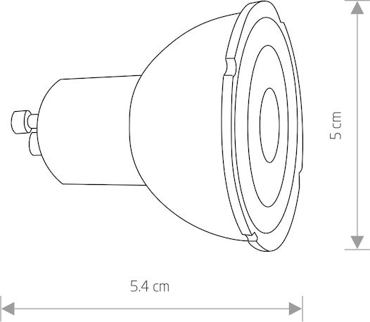 Nowodvorski Λάμπα LED 7W για Ντουί GU10 και Σχήμα R50 Φυσικό Λευκό