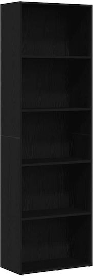 Βιβλιοθήκη Μαύρη Δρυς 60x30x189εκ.