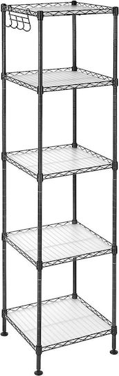 Βιβλιοθήκη Black 30x30x123.5εκ. LGT029A01 Βιβλιοθήκη Black 30x30x123.5εκ. LGT029A01