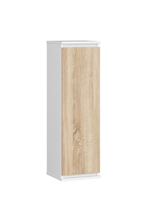 Dulap Pandantiv Pentru Sufragerie Din Placă Din Lemn Agregat Alb Sonoma Oak 30x30x99cm