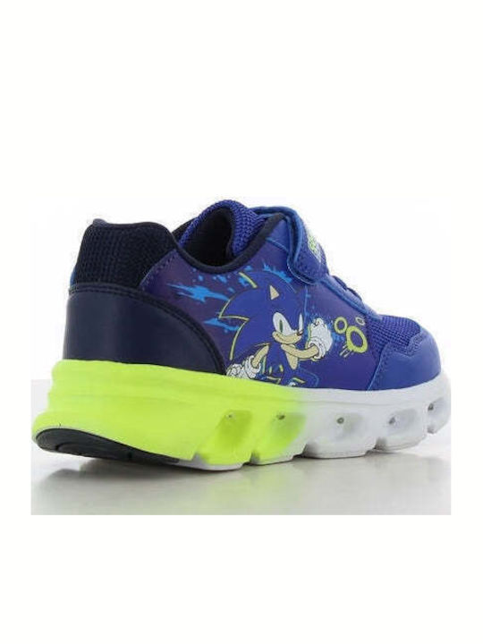 Sonic Kinder Sneaker mit Bügel- und Schleifenverschluss Blau