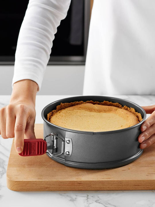 Lekue Backformen und Tabletts für Torte Rund Keramik mit Abnehmbarer Boden 20x20cm