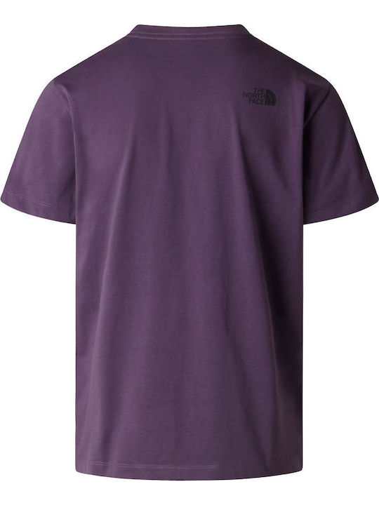 The North Face Box T-shirt Μωβ