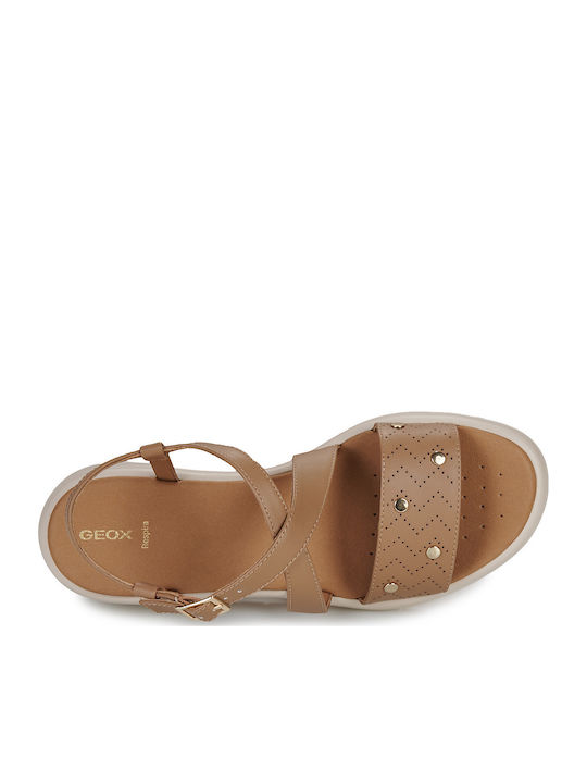 D Meliconia Damenplattformen Beige