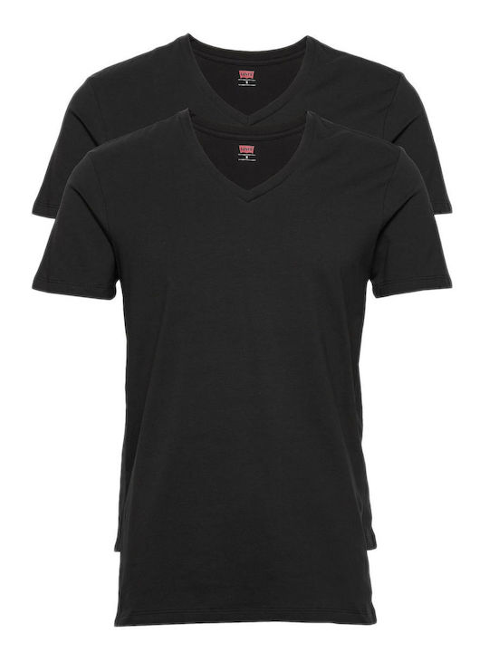 Herrenunterhemden in Schwarz Farbe 2Pack