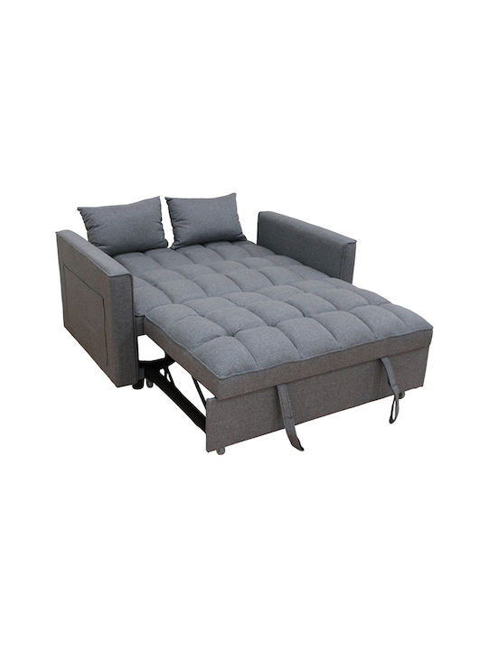 Wind Διθέσιος Καναπές Κρεβάτι Grey 140x85x82εκ.