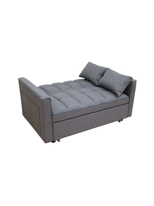 Wind Διθέσιος Καναπές Κρεβάτι Grey 140x85x82εκ.