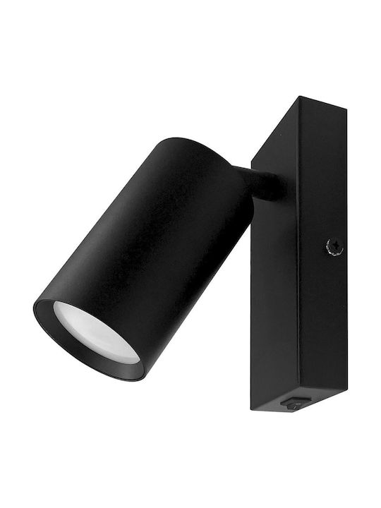 Geyer Einzel Spot mit Fassung GU10 in Schwarz Farbe
