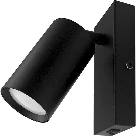 Geyer Einzel Spot mit Fassung GU10 in Schwarz Farbe