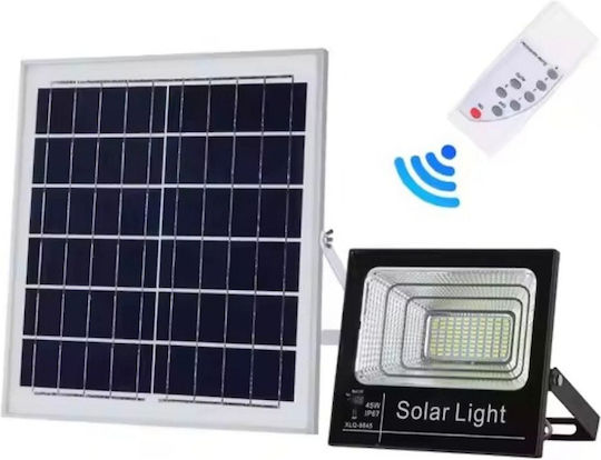 Jortan Waterproof Solar LED Flood Light 300W Cold White 6500K with Photocell and Remote Control IP66