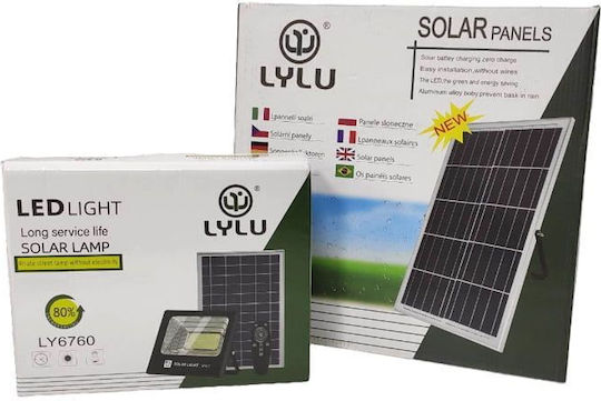 Waterproof Solar LED Floodlight 200W Cold White 6500K with Remote Control IP67