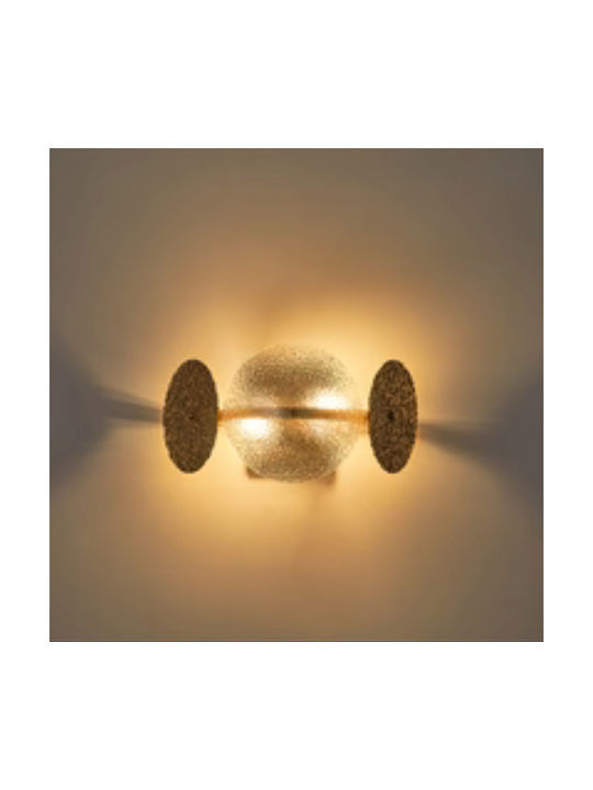 Eurolamp Glow Lumină De perete Auriu 16x33x18cm Eurolamp Glow Lumină De perete Auriu 16x33x18cm
