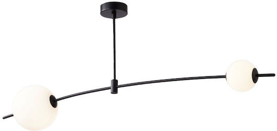 ARlight Ceiling Mount Light 50cm Black with Integrated LED