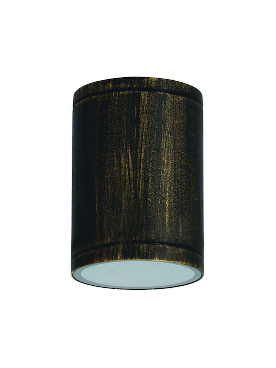Aca Wasserdicht Spot Deckenleuchte für den Außenbereich GU10 in Bronze Farbe LG2302E27GB