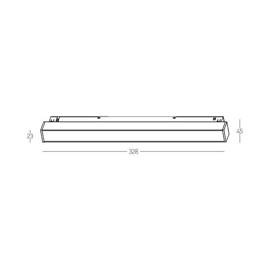 Zambelis Lights LED Lumina liniară Lumină Plafon 13W L32.8xL4.5xÎ2.3cm